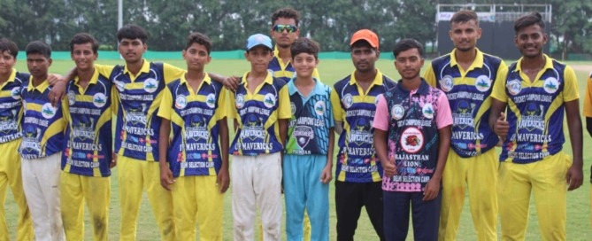 Cricket coach guiding young players at T20NPL selection camp