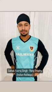 Sahab Yuvraj Singh – Ranji Trophy Indian Railways Player