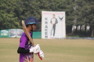 Under 14 players practicing batting and bowling skills during cricket selection training with focus on technique and discipline