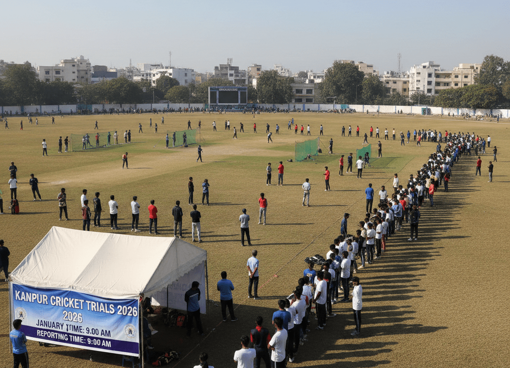 Kanpur cricket trials upcoming