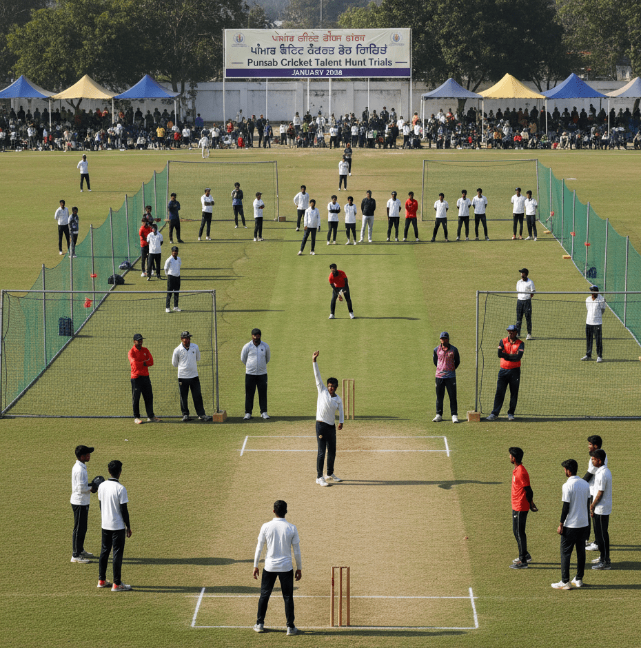 upcoming cricket trials Punjab
