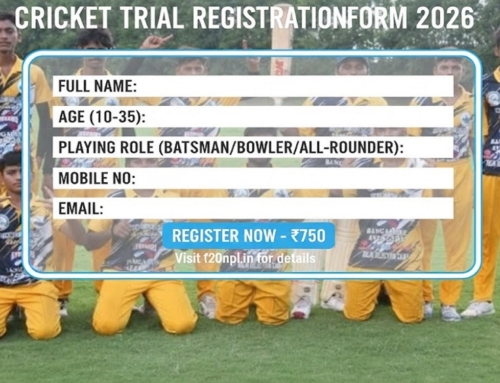 Cricket Trial Registration Form – Complete Guide for T20NPL Cricket Trials