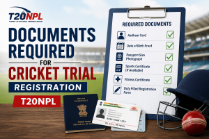 Documents Required for Cricket Trial Registration T20NPL
