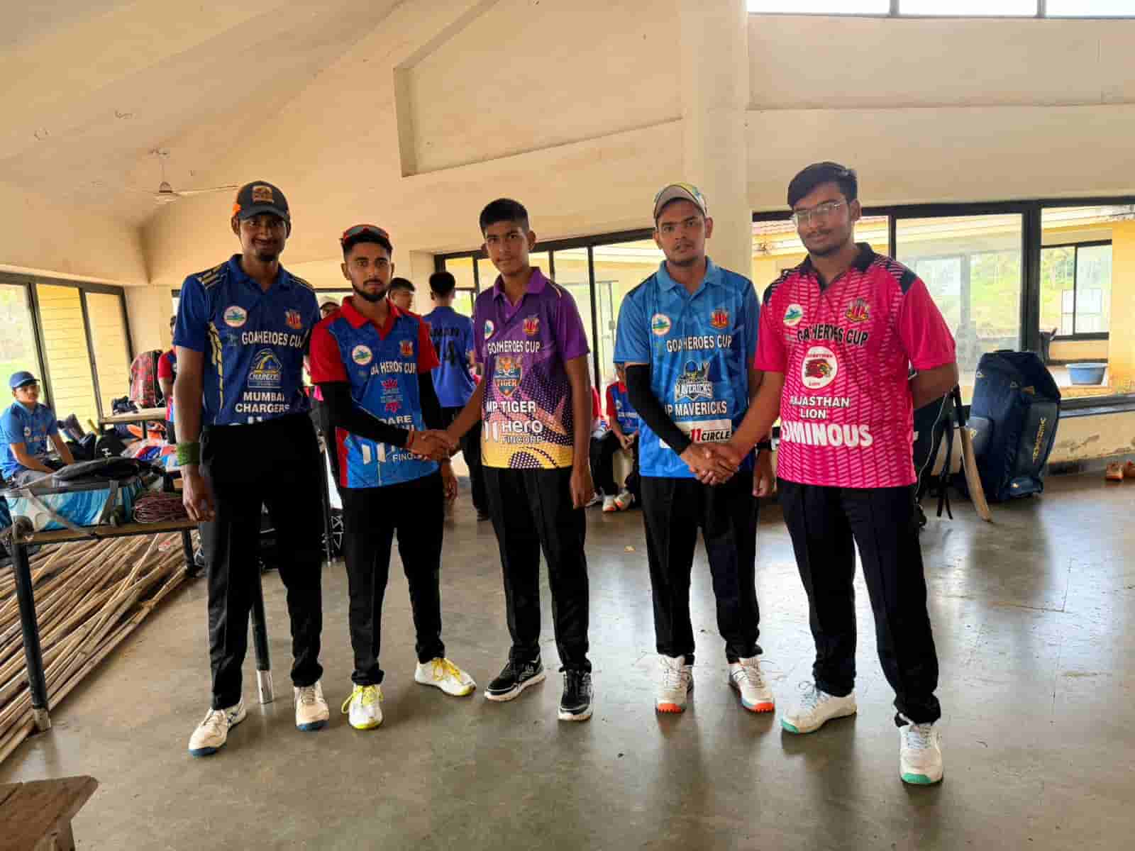Goa Heroes Cup Cricket Team Captains and Players Handshake Meeting 2026