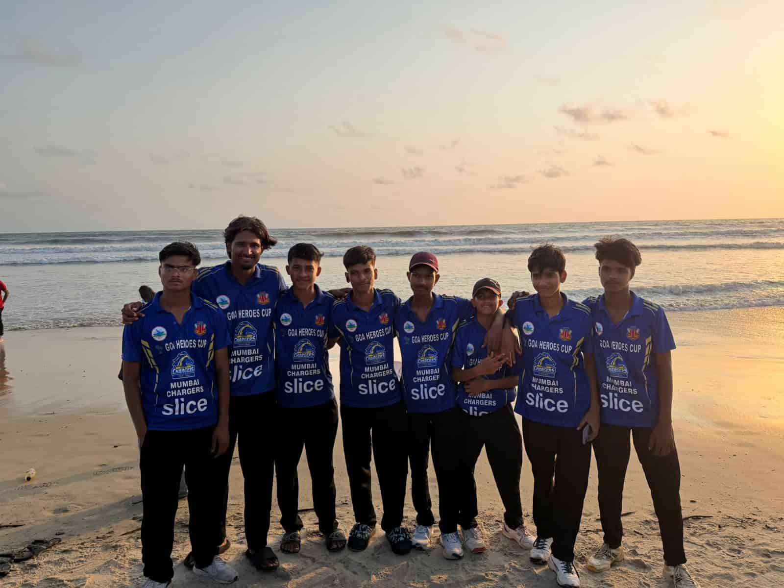 Goa Heroes Cup Mumbai Chargers Cricket Team Beach Camp 2026