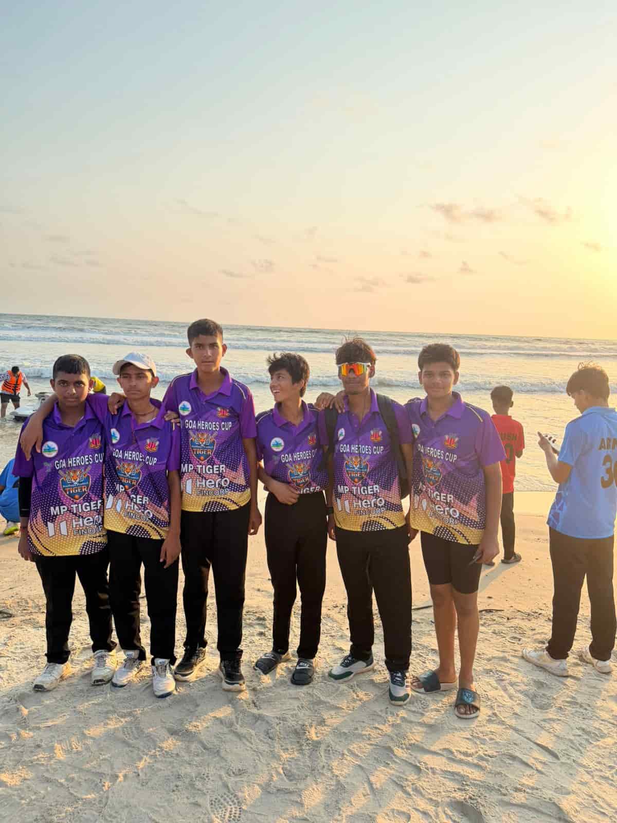 T20 ICL Cricket Trial Players Group Portrait Beach Session 2026